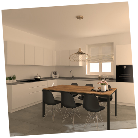 Render cucina Pet opaco